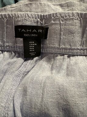 Tahari Lilac Linen Pant